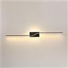 Generico 1 Confezione da Specchio Lineare A Barra Sottile Moderno Lampada da Parete per Interni LED Striscia Lunga Lineare per Bagno Corridoio Soggiorno Sfondo Camera da Letto Comodino Lampada a Muro
