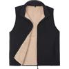 SUKUTU Gilet da uomo Scaldacorpo invernale in pile per uomo Gilet caldo da esterno con tasche Softshell termico senza maniche