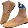 Generic Mocassini in Pelle Scamosciata Da Donna, Scarpe Passeggio Con Punta A Primaverili Ed Estive Basse Casual Per Il Tempo Libero,Marrone,40