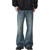 shownicer Baggy Jeans Uomo Y2K Streetwear Vintage Jeans Loose Fit Pantaloni in Denim Larghi e Taglio Dritto Jeans C Blu XL