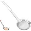 poraceous Schiumarola Fine in Acciaio, 12 cm Inox Maglia Fine di Setaccio, Acciaio Inox Maglia da Cucina, per Filtrare, Scolare e Setacciare, Rete per Filtrare Grassi (Argento)