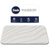 BAULA - Tappeto Bagno Diatomite 60x40 cm - Tappeto Bagno Assorbente - Tappeto Doccia Assorbente - Tappeto Diatomite Bagno Antiscivolo - Design Moderno Reversibile (2 Lati) - Stone Bath Mat