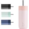 Chilly's Switch - Tazza Switch in acciaio inossidabile senza BPA con cannuccia larga per frullati e tè - A doppia parete, isolata sottovuoto - Blush Pink, 500ml