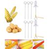 Tornado - Affettatrice a spirale, per patate e verdure, in acciaio inox, per chip tornado, cetrioli o carote, per spirali Veg pasta, verdure a mano, argento