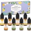 DYESMEE Set di Oli Essenziali, 8 x 10ml Oli Profumati per Aromaterapia per Diffusore, Olio Aromatico per Umidificatore, Massaggi, Bucato, Produzione di Sapone, Creazione di Candele, Serie 2