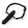 MKGMYGZ Penis Gag Silicone Dildo Gag Chastity Realistic Dildos Adjustable Belt BDSM Bondage Sex Toy Giochi Erotici Ball Gag Sex Toys Uomo Ballgag Giochi Erotiici Per Donna (Black)