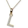 LillyMarie Collana Con Ciondolo Lettera In Oro 333 Regolabile Prodotti NellUE