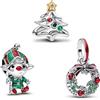 TCZNAF Ciondolo Amore e Famiglia Charm Pendant Compatibile per Bracciali Europei Festa della Compleanno e San Valentino Gifts da donna