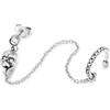 COOLSTEELANDBEYOND 1 Pezzi Acciaio Cranio Catena Polsino Orecchio Orecchini con Zirconi, Uomo Donna Rock Punk Statement Gioielli
