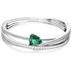 Swarovski Bracciale da donna Hyperbola Verde Placcato rodio 5665327