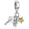 Feitery Tre In Uno - b Charm Ciondoli Libellule Bracciale Regalo di Souvenir Della Laurea
