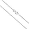 Aka Gioielli® - Collana Donna in Argento Sterling 925 Rodiato - Catena Ancora Rolò Laminata 1.5mm - lunga 80 cm
