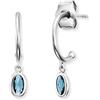 Engelsrufer Orecchini a cerchio da donna in argento 925 con zirconi 32015518, 4,2 mm, Argento sterling, Nessuna pietra preziosa