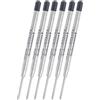 Online, 6 ricariche compatibili per penna a sfera Parker G2, spessore del tratto B (largo), anche per Pelikan, Faber-Castell ecc., mine standard internazionali, indelebili, colore nero