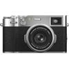 Fujifilm X100VI Fotocamera Digitale Compatta 40Mp, Sensore X-Trans CMOS 5 HR, IBIS, Obbiettivo 23mmf2, Filmati 6.2K 30P, Mirino Ibrido, Schermo LCD 3 Touch Orientabile, Argento