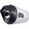 GPR POT Silenziatore GPR Husqvarna Svartpilen 401 2020 e4 Scarico omologato con tubo di conextion Furore, colore: Argento