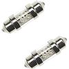 cyclingcolors Lampadina LED Shuttle, SV8.5, 12V, 8W, 11mm x 30mm, Confezione da 2