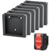 StarMaker Set di 6 supporti per batteria per Bosch 18 V, supporto da parete con serratura, fissaggio per batterie ProCore e GBA Bosch Pro, colore: Blu