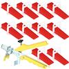 GOYADA Set di 601 Sistema di Livellamento, Linguetta di Livellamento 1.5 mm, con 500 Linguette di Trazione, 100 Cunei Riutilizzabili, 1 Pinza per Aiutare la Posa di Piastrelle 6-15 mm di Spessore