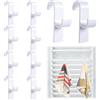 Annickee Ganci per Termoarredo Bagno, Ganci Termoarredo Bagno, Appendi Accappatoio, Appendini per Scaldasalviette per Accappatoio, Vestiti e Asciugamani (10 Pezzi bianco)