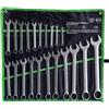 maryse Set 21 Chiavi Combinate Fisse e a Stella (Anello) - Misure 6-32mm con Comodo Astuccio in Panno - Acciaio Cromo Vanadio - Kit Professionale Completo per Meccanica, Auto, Moto, Bricolage