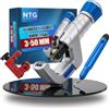 NTG Set di tagliatubi con tagliatubi grande e piccolo (3-50 mm) - Versatile per acciaio inossidabile, rame, alluminio, acciaio o plastica - incl. sbavatore