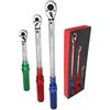 UYECOVE chiavi dinamometriche 3 pezzi, chiave dinamometrica bici 1/4 5-25 Nm, 3/8 20-120 Nm, 1/2 40-220 Nm, ±3% precisione