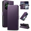 Yunubeyii Cover Libro per Xiaomi Poco F7 - [Blocco RFID] Luxury PU Leather Portafoglio Card Holder Magnetic Phone Custodia con Kickstand, Cover Protettiva Antiurto, Viola
