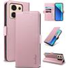 Yunubeyii Cover Libro per Xiaomi Redmi Note 13 4G,Rosa | Blocco RFID,Luxury PU Pelle,Portafoglio,Card Holder,Magnetic Phone Custodia,Kickstand,Protettiva,Antiurto