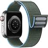 Yoohoo Cinturino Nylon Compatibile con Cinturino Apple Watch 44mm 46mm 45mm 49mm | Cinturino Tessuto, Nylon Solo Loop Traspirante, Morbido Cinturino per iWatch11 10 9 8 7 6 5 4 3 2 1 SE Ultra 3 2 1 Uomo Donna