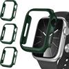 iVoler 3 Pezzi Cover Rigida PC per Apple Watch Series 9 8 7 45mm (Senza Pellicola Protettiva), Ultra Sottile Custodia Antiurto e Anti-Graffio Bumper Case, Verde