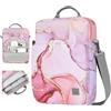 Dadanism 9-11 Tablet Custodia Borsa con Tracolla Per iPad (A16) 11, iPad Air 11 M4/M3, iPad Pro 11 M5/M4, iPad 10a Gen 10,9, iPad 9/8/7a Gen 10,2, Galaxy Tab A11+ 11, Tab M11 11, Rosa nuvoloso