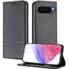 XINYEXIN Custodia per Google Pixel 10 Pro XL, Cover a Libro in Pelle PU con Blocco RFID, Slot per Carte, Supporto, Protezione Completa Antiurto - Nero