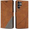 SONWO Cover per Samsung Galaxy S25 Ultra, Flip Custodia in PU Pelle, Cover a Libro Portafoglio con Slot per Schede e Supporto Stand per Galaxy S25 Ultra, Marrone
