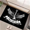 Generic Chitarra Wings Zerbino Tappeto Asciugapassi Rettangolare Zerbino Antiscivolo Stile Rock Per Ingresso, Interno Per Casa O Ufficio - Nero, 40 X 60 Cmmorbido