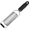 TopHomer Grattugia per formaggio, 31 cm di lunghezza, scorza di limone, grattugia per parmigiani, grattugia fine per patate, zucchine, carote, mele, cavoli e formaggi molli (nero)