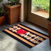 Brubaker Zerbino per Esterni e Interni - Home con Cuore - 45 x 75 cm - Tappeto in 100% Fibra di Cocco, Antisporco e Antisdrucciolo - Impermeabile - Ideale per Ingresso, Giardino e Terrazza