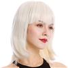 WIG ME UP - YZF-4362-60 Parrucca Donna Bob Bob lungo Corta Liscia Frangetta Biondo platino Biondo ossigenato Platino