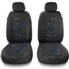 Mossa Coprisedili anteriori compatibili con Fiat Punto Grande, Evo, 2012 (2005-2018) - fodere sedili auto - set coprisedili auto universali - 2UNE-BL