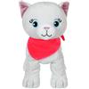 GIPSY TOYS - Gattini divertenti suonano sciarpa rosa grigio - peluche per bambini - 071619