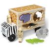 Melissa & Doug Camion per il Soccorso degli Animali da Safari, Giocattolo Educativo in Legno, Set in Legno per la Classificazione delle Forme, 2+ Anni, Regalo Bambini Bambine, Montessori