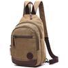 FANDARE Casual Sling Bag Zaino Studente Sport Portatile Viaggio Borsa a Tracolla Lovers Grande Capacità Multifunzione Traspirante Tela Cachi