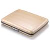 ÖGON -DESIGNS- Portafoglio in alluminio di grande capacità con chiusura in metallo, protezione RFID contro le frodi e la smagnetizzazione, modello Smart Case OSLO Large