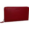 Gusti Leder studio portamonete portafoglio banconote monete vintage vera pelle festa disco unisex retrò rosso 2A115-33-3