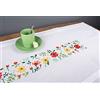VERVACO Kit Punto Croce Prestampato Centrotavola FIORI FRESCHI Biancheria Da Tavola Set Fai Da Te Creativo 40 x 100 cm Kit Hobby Creativi Adulti Casa Decor Cross Stitch Runner