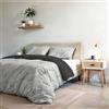 Italian Bed Linen Set Copripiumino Microfibra Fashion, Lavorato in Italia - Parure Copri Piumino - Sacco Piumone 250x200 cm con Patella e Federe Cuscino, Matrimoniale, Marble