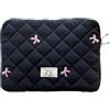 HICARRY Puffy Custodia per laptop da 11 13 15 pollici, compatibile con MacBook Air/Pro M1 M2 M3 M4, Puffy Aesthetic Laptop Sleeve Case con fiocco