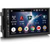 Erisin Android 14 Autoradio 8 Core 4GB+64GB 2Din per Nissan GPS Navigatore Supporto senza fili CarPlay Android Auto WiFi 4G DSP Bluetooth 5.0 USB DAB+ AM/FM Radio Satellitare 7 Pollici IPS Touchscreen