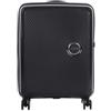 American Tourister Soundbox - Trolley S Espandibile Bagaglio a Mano, 55 cm, 35.5/41 L, Nero (Bass Black)