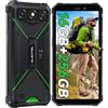 OUKITEL G3 Rugged Smartphone, 16GB+256GB/1TB Telefono Indistruttibile, 6300mAh Batteria, 6.0" Cellulare da Lavoro, 13MP+5MP Fotocamera, Android 14, 4G Dual SIM/IP68/IP69K/GPS/OTG/FACE ID/3.5mm Jack
